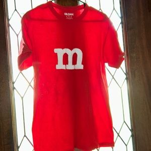 Red “M” shirt, Size M
